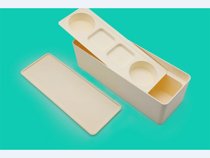 月饼盒甘蔗浆彩色环保纸托包装盒